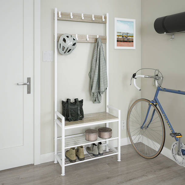 Williston Parke Hall Tree 27.6'' Wide with Bench and Shoe Storage